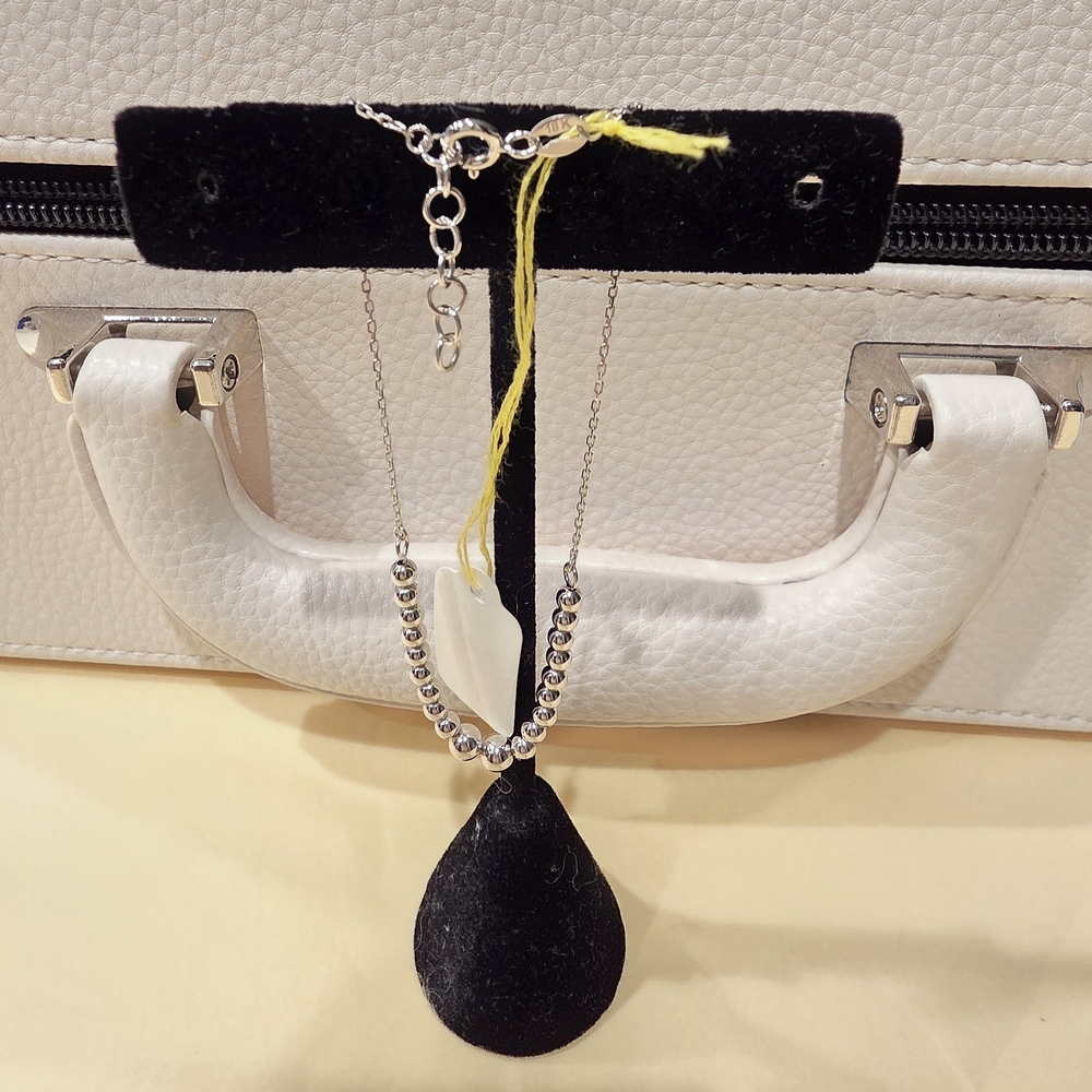 💠✨️18K Real White Gold Ball Bracelet✨️💠 - Picture 2 of 3